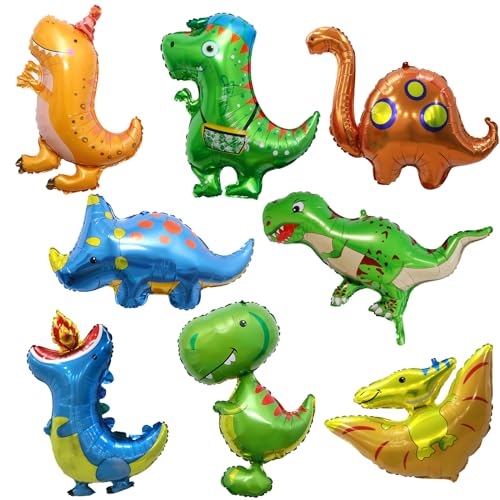 PQKL-party Dino Luftballon, 8Pcs Dinosaurier Ballon Deko, Grün, Aluminiumfolie, Kinder, Dinosaurier-Geburtstag PQKL-party Dino Luftballon, 8Pcs Dinosaurier Ballon Deko, Grün, Aluminiumfolie, Kinder, Dinosaurier-Geburtstag von PQKL-party