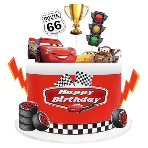 Mcqueen Happy Birthday Cake Decoration, Autos Lightning Mcqueen Cake Decoration, Birthday Cake Decoration Cars, Cake Decoration Car, Cake Decoration Children Mcqueen Happy Birthday Cake Decoration, Autos Lightning Mcqueen Cake Decoration, Birthday Cake Decoration Cars, Cake Decoration Car, Cake Decoration Children von PQKL-party