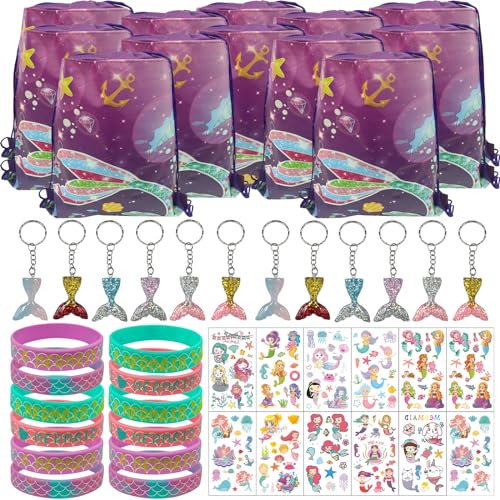 Meerjungfrau Party Mitgebsel,Meerjungfrau Kindergeburtstag Party Mitgebsel Set,PQKL-party Kordelzug Geschenktüten,Silikon Armband,Schlüsselanhänger,Tattoos Aufkleber,Meerjungfrau Geburtstag Mitgebsel Meerjungfrau Party Mitgebsel,Meerjungfrau Kindergeburtstag Party Mitgebsel Set,PQKL-party Kordelzug Geschenktüten,Silikon Armband,Schlüsselanhänger,Tattoos Aufkleber,Meerjungfrau Geburtstag Mitgebsel von PQKL-party