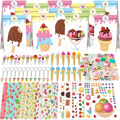 PQKL-Party Eiscreme Mitgebsel Kindergeburtstag - Geschenktüten, Schlüsselanhänger, Aufkleber - Party Gastgeschenke PQKL-Party Eiscreme Mitgebsel Kindergeburtstag - Geschenktüten, Schlüsselanhänger, Aufkleber - Party Gastgeschenke von PQKL-party