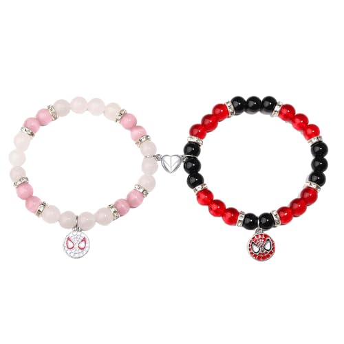 PQKL-party 2PCS Spider Armband, Matchati Spider Armbänder, magnetische Armbänder für Paare, Spider Armband Freundschaft, Armband Mädchen Spider, Schmuck Geschenk für Tochter, beste Freundin PQKL-party 2PCS Spider Armband, Matchati Spider Armbänder, magnetische Armbänder für Paare, Spider Armband Freundschaft, Armband Mädchen Spider, Schmuck Geschenk für Tochter, beste Freundin von PQKL-party