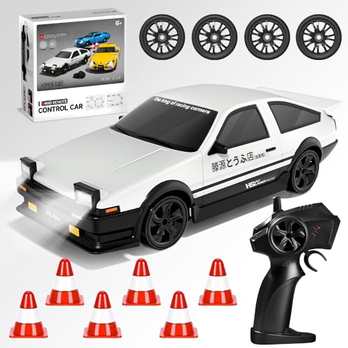 PQKL-party Drift Auto Ferngesteuert, Rc Drift Car, 1:24 4WD Mini Drift Car, 2,4Ghz 4WD Racing Cars mit LED-Lichtern, Rennauto Spielzeug für Erwachsene und Kinder ab 3 Jahre PQKL-party Drift Auto Ferngesteuert, Rc Drift Car, 1:24 4WD Mini Drift Car, 2,4Ghz 4WD Racing Cars mit LED-Lichtern, Rennauto Spielzeug für Erwachsene und Kinder ab 3 Jahre von PQKL-party
