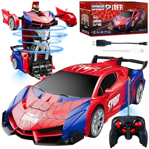 PQKL-party Ferngesteuertes Auto Spider, 2.4GHz Transforming RC Spielzeug, RC Roboter Spielzeug, Ostergeschenk Geburtstagsgeschenk für Jungen & Mädchen, Geschenke Kinder Spiele ab 3-12 Jahren PQKL-party Ferngesteuertes Auto Spider, 2.4GHz Transforming RC Spielzeug, RC Roboter Spielzeug, Ostergeschenk Geburtstagsgeschenk für Jungen & Mädchen, Geschenke Kinder Spiele ab 3-12 Jahren von PQKL-party