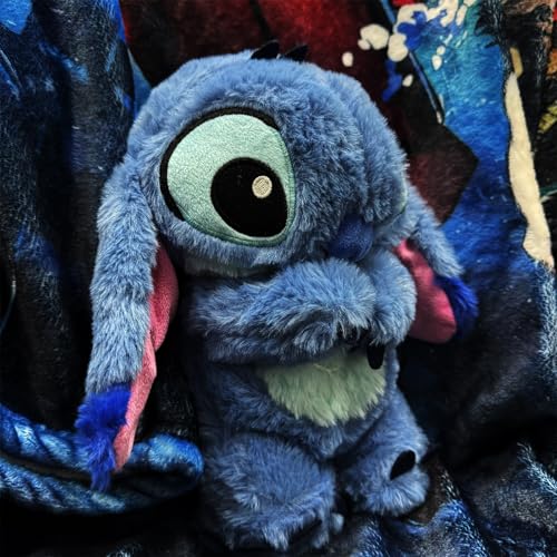 Stitch Atem 28 cm, Stitch Plüsch atmet, blau Stitc Plüsch mit Musik, Schlafbegleiter für Kinder, Geburtstag Geschenk für Kinder Neugeborene Mädchen Jungen von PQKL-party
