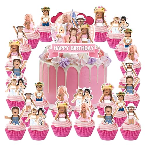 Roblx Tortendeko Roblx Kuchen Deko 25Pcs Roblx Cupcake Toppers Geburtstagsdeko PQKL-party Deko Kindergeburtstag Party Decoration Roblx Tortendeko Roblx Kuchen Deko 25Pcs Roblx Cupcake Toppers Geburtstagsdeko PQKL-party Deko Kindergeburtstag Party Decoration von PQKL-party