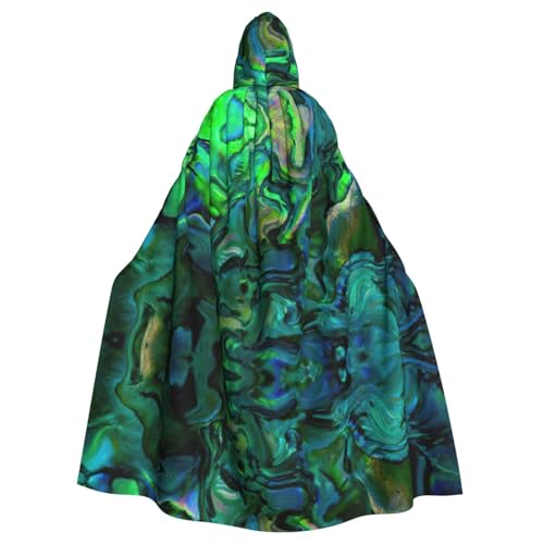 PQruop Abalone-Perlmutt-Aufdruck, Halloween-Umhang mit Kapuze, dekorativer Umhang für Partys, Cosplay und Festivals PQruop Abalone-Perlmutt-Aufdruck, Halloween-Umhang mit Kapuze, dekorativer Umhang für Partys, Cosplay und Festivals von PQruop