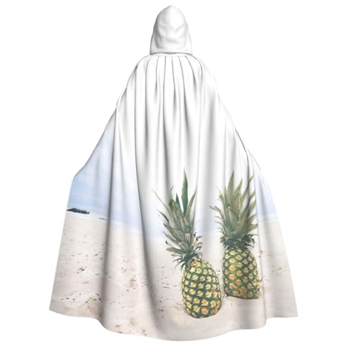 PQruop Ananas-Maldruck, Halloween-Kapuzenumhang, Hexenumhang, geeignet für Maskerade, Weihnachtsfeier, Cosplay-Kostüm PQruop Ananas-Maldruck, Halloween-Kapuzenumhang, Hexenumhang, geeignet für Maskerade, Weihnachtsfeier, Cosplay-Kostüm von PQruop