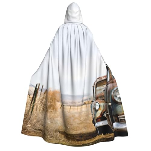PQruop Antiker Auto-Druck, Halloween-Kapuzenumhang, Hexenumhang, geeignet für Maskerade, Weihnachtsfeier, Cosplay-Kostüm PQruop Antiker Auto-Druck, Halloween-Kapuzenumhang, Hexenumhang, geeignet für Maskerade, Weihnachtsfeier, Cosplay-Kostüm von PQruop