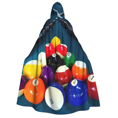 PQruop Billard-Druck, Halloween-Kapuzenumhang, Hexenumhang, geeignet für Maskerade, Weihnachtsfeier, Cosplay-Kostüm PQruop Billard-Druck, Halloween-Kapuzenumhang, Hexenumhang, geeignet für Maskerade, Weihnachtsfeier, Cosplay-Kostüm von PQruop