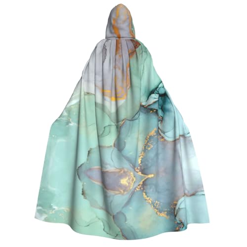 PQruop Bunter Marmor-Druck, Halloween-Kapuzenumhang, Hexenumhang, geeignet für Maskerade, Weihnachtsfeier, Cosplay-Kostüm PQruop Bunter Marmor-Druck, Halloween-Kapuzenumhang, Hexenumhang, geeignet für Maskerade, Weihnachtsfeier, Cosplay-Kostüm von PQruop