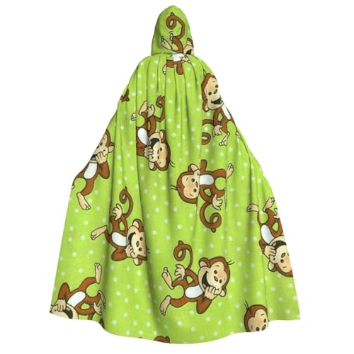 PQruop Halloween-Kapuzenumhang, Hexenumhang, geeignet für Maskerade, Weihnachtsfeier, Cosplay-Kostüm von PQruop