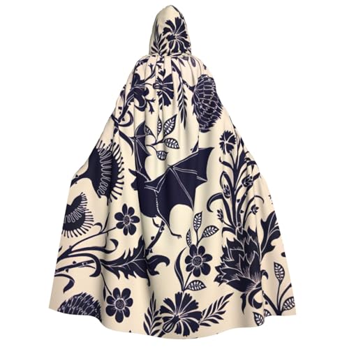 PQruop Halloween-Kapuzenumhang mit Fledermausmuster, Hexenumhang, geeignet für Maskerade, Weihnachtsfeier, Cosplay-Kostüm PQruop Halloween-Kapuzenumhang mit Fledermausmuster, Hexenumhang, geeignet für Maskerade, Weihnachtsfeier, Cosplay-Kostüm von PQruop