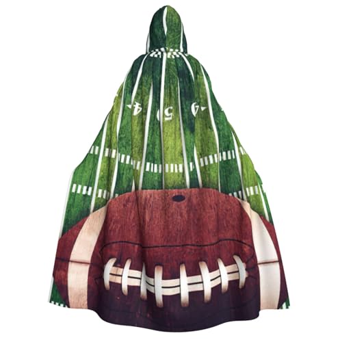 PQruop Halloween-Kapuzenumhang mit Fußballfeld- und Balldruck, Hexenumhang, geeignet für Maskerade, Weihnachtsfeier, Cosplay-Kostüm PQruop Halloween-Kapuzenumhang mit Fußballfeld- und Balldruck, Hexenumhang, geeignet für Maskerade, Weihnachtsfeier, Cosplay-Kostüm von PQruop