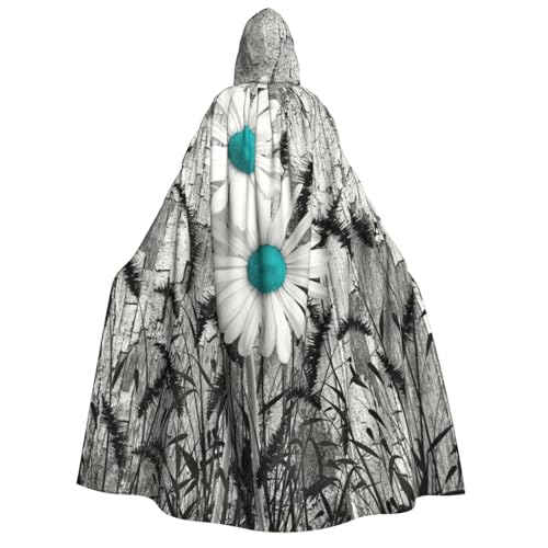 PQruop Halloween-Kapuzenumhang mit Gänseblümchen-Motiv, geeignet für Maskerade, Weihnachtsfeier, Cosplay-Kostüm PQruop Halloween-Kapuzenumhang mit Gänseblümchen-Motiv, geeignet für Maskerade, Weihnachtsfeier, Cosplay-Kostüm von PQruop
