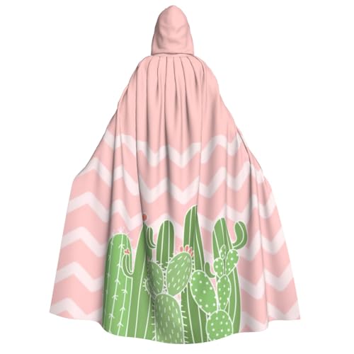 PQruop Halloween-Kapuzenumhang mit Kaktus-Wüsten-Druck, Hexenumhang, geeignet für Maskerade, Weihnachtsfeier, Cosplay-Kostüm PQruop Halloween-Kapuzenumhang mit Kaktus-Wüsten-Druck, Hexenumhang, geeignet für Maskerade, Weihnachtsfeier, Cosplay-Kostüm von PQruop