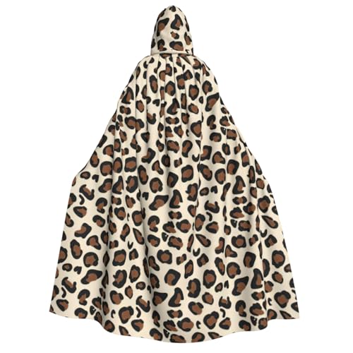 PQruop Halloween-Kapuzenumhang mit Leopardenmuster, Hexenumhang, geeignet für Maskerade, Weihnachtsfeier, Cosplay-Kostüm PQruop Halloween-Kapuzenumhang mit Leopardenmuster, Hexenumhang, geeignet für Maskerade, Weihnachtsfeier, Cosplay-Kostüm von PQruop