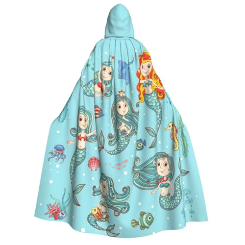 PQruop Halloween-Kapuzenumhang mit Meereslebewesen, Hexenumhang, geeignet für Maskerade, Weihnachtsfeier, Cosplay-Kostüm PQruop Halloween-Kapuzenumhang mit Meereslebewesen, Hexenumhang, geeignet für Maskerade, Weihnachtsfeier, Cosplay-Kostüm von PQruop