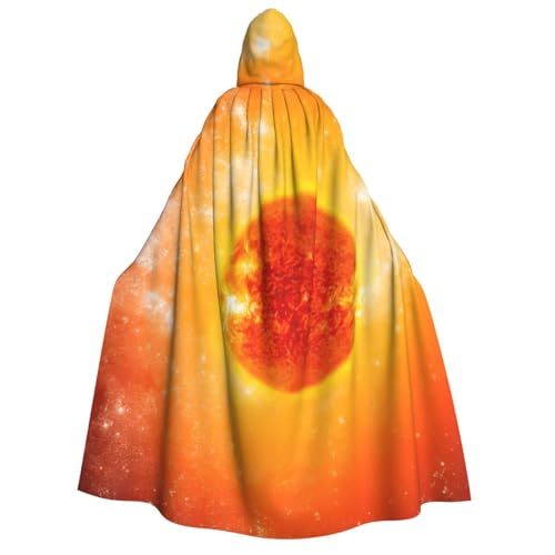 PQruop Halloween-Kapuzenumhang mit Sonnenaufdruck, Hexenumhang, geeignet für Maskerade, Weihnachtsfeier, Cosplay-Kostüm PQruop Halloween-Kapuzenumhang mit Sonnenaufdruck, Hexenumhang, geeignet für Maskerade, Weihnachtsfeier, Cosplay-Kostüm von PQruop