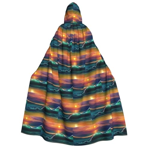 PQruop Halloween-Kapuzenumhang mit Sonnenuntergang am Meer, Hexenumhang, geeignet für Maskerade, Weihnachtsfeier, Cosplay-Kostüm PQruop Halloween-Kapuzenumhang mit Sonnenuntergang am Meer, Hexenumhang, geeignet für Maskerade, Weihnachtsfeier, Cosplay-Kostüm von PQruop