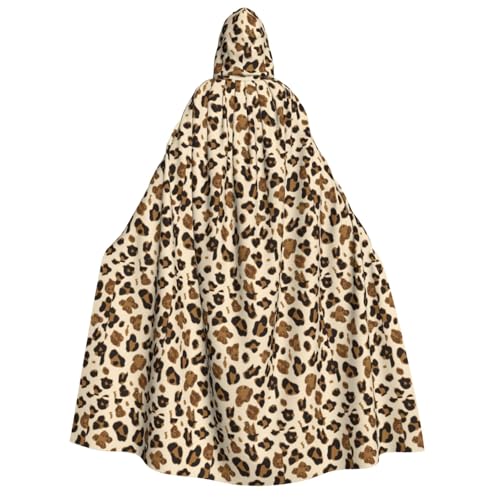 PQruop Halloween-Kapuzenumhang mit Tier-Leopardenmuster, Hexenumhang, geeignet für Maskerade, Weihnachtsfeier, Cosplay-Kostüm PQruop Halloween-Kapuzenumhang mit Tier-Leopardenmuster, Hexenumhang, geeignet für Maskerade, Weihnachtsfeier, Cosplay-Kostüm von PQruop