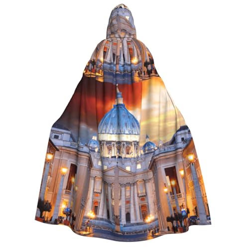 PQruop Halloween-Kapuzenumhang mit Vatikanstadt-Druck, Hexenumhang, geeignet für Maskerade, Weihnachtsfeier, Cosplay-Kostüm PQruop Halloween-Kapuzenumhang mit Vatikanstadt-Druck, Hexenumhang, geeignet für Maskerade, Weihnachtsfeier, Cosplay-Kostüm von PQruop