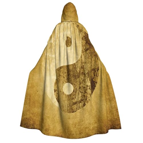 PQruop Halloween-Kapuzenumhang mit Yin-Yang-Symbol-Druck, Hexenumhang, geeignet für Maskerade, Weihnachtsfeier, Cosplay-Kostüm PQruop Halloween-Kapuzenumhang mit Yin-Yang-Symbol-Druck, Hexenumhang, geeignet für Maskerade, Weihnachtsfeier, Cosplay-Kostüm von PQruop