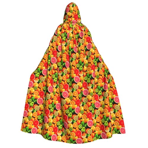 PQruop Halloween-Kapuzenumhang mit frischem Obstdruck, Hexenumhang, geeignet für Maskerade, Weihnachtsfeier, Cosplay-Kostüm PQruop Halloween-Kapuzenumhang mit frischem Obstdruck, Hexenumhang, geeignet für Maskerade, Weihnachtsfeier, Cosplay-Kostüm von PQruop