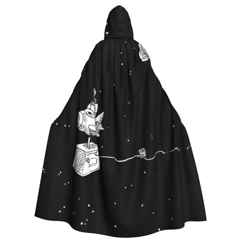 PQruop Halloween-Umhang mit Astronauten-Galaxie, Trippy-Druck, dekorativer Umhang für Partys, Cosplay und Festivals PQruop Halloween-Umhang mit Astronauten-Galaxie, Trippy-Druck, dekorativer Umhang für Partys, Cosplay und Festivals von PQruop