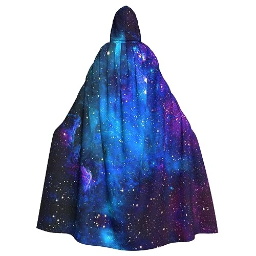 PQruop Halloween-Umhang mit Galaxie-Druck, dekorativer Umhang für Partys, Cosplay und Festivals von PQruop