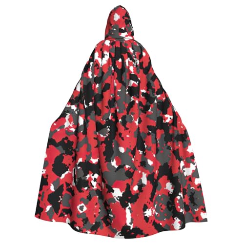 PQruop Halloween-Umhang mit Kapuze, Camouflage-Druck, dekorativer Umhang für Partys, Cosplay und Festivals PQruop Halloween-Umhang mit Kapuze, Camouflage-Druck, dekorativer Umhang für Partys, Cosplay und Festivals von PQruop