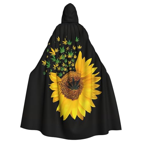 PQruop Halloween-Umhang mit Sonnenblumen-Motiv, dekorativer Umhang für Partys, Cosplay und Festivals PQruop Halloween-Umhang mit Sonnenblumen-Motiv, dekorativer Umhang für Partys, Cosplay und Festivals von PQruop