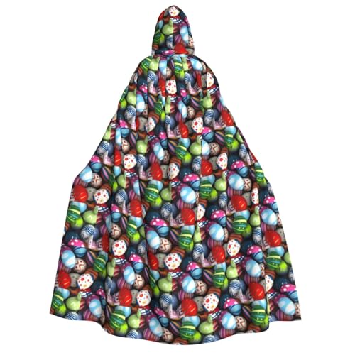 PQruop Ostereier 1 bedruckter Halloween-Kapuzenumhang, Hexenumhang, geeignet für Maskerade, Weihnachtsfeier, Cosplay-Kostüm PQruop Ostereier 1 bedruckter Halloween-Kapuzenumhang, Hexenumhang, geeignet für Maskerade, Weihnachtsfeier, Cosplay-Kostüm von PQruop