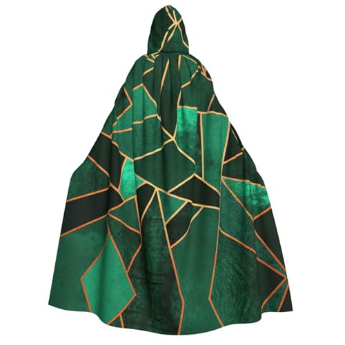 PQruop Schwarzer und goldener geometrischer Druck, Halloween-Kapuzenumhang, geeignet für Maskerade, Weihnachtsfeier, Cosplay-Kostüm PQruop Schwarzer und goldener geometrischer Druck, Halloween-Kapuzenumhang, geeignet für Maskerade, Weihnachtsfeier, Cosplay-Kostüm von PQruop
