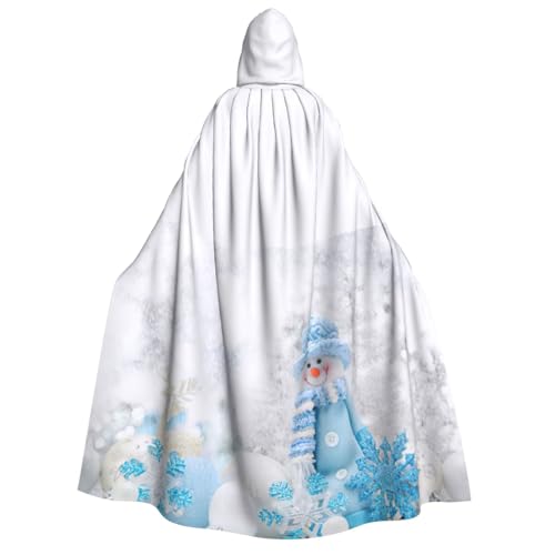 PQruop Süßer Schneemann-Druck, Halloween-Kapuzenumhang, Hexenumhang, geeignet für Maskerade, Weihnachtsfeier, Cosplay-Kostüm PQruop Süßer Schneemann-Druck, Halloween-Kapuzenumhang, Hexenumhang, geeignet für Maskerade, Weihnachtsfeier, Cosplay-Kostüm von PQruop