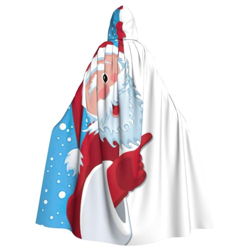 PQruop Weihnachtsmann-Umhang mit 4 Aufdruck, für Erwachsene, Halloween, dekorativer Umhang für Partys, Cosplay und Festivals PQruop Weihnachtsmann-Umhang mit 4 Aufdruck, für Erwachsene, Halloween, dekorativer Umhang für Partys, Cosplay und Festivals von PQruop