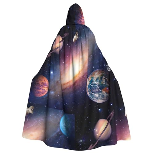 PQruop Weltraum-Umhang mit Weltraum-Motiv, für Erwachsene, Halloween, dekorativer Umhang für Partys, Cosplay und Festivals PQruop Weltraum-Umhang mit Weltraum-Motiv, für Erwachsene, Halloween, dekorativer Umhang für Partys, Cosplay und Festivals von PQruop