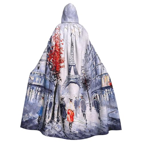 Paris City Tree Eiffelturm Kunstdruck Erwachsene Halloween Kapuzenumhang, dekorativer Umhang für Partys, Cosplay und Festivals Paris City Tree Eiffelturm Kunstdruck Erwachsene Halloween Kapuzenumhang, dekorativer Umhang für Partys, Cosplay und Festivals von PQruop