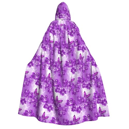 Violette Schmetterlinge, Halloween-Kapuzenumhang, Hexenumhang, geeignet für Maskerade, Weihnachtsfeier, Cosplay-Kostüm Violette Schmetterlinge, Halloween-Kapuzenumhang, Hexenumhang, geeignet für Maskerade, Weihnachtsfeier, Cosplay-Kostüm von PQruop