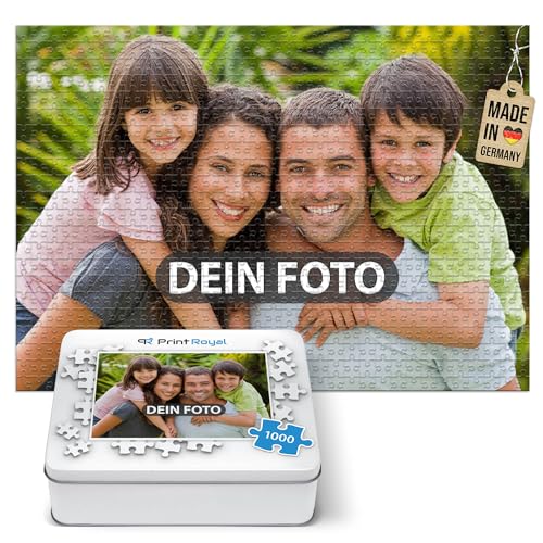 PR Print Royal Foto-Puzzle 24-1000 Teile in inkl. hochwertiger Metalldose - mit eigenem Foto Bedrucken - Puzzle selber gestalten - 1000 Teile in Metalldose von PR Print Royal