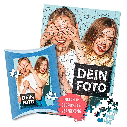 PR Print Royal Hochformat Foto-Puzzle 24-1000 Teile in inkl. hochwertiger Verpackung - mit eigenem Foto Bedrucken - Puzzle selber gestalten - 192 Teile in Kartonverpackung von PR Print Royal