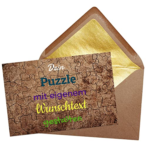 PR Print Royal Puzzle selbst gestalten mit Text - 24 Teile Puzzle Personalisieren mit Wunschtext, inkl. Briefumschlag mit Gold-Inlay | Hintergrund Grund PR Print Royal Puzzle selbst gestalten mit Text - 24 Teile Puzzle Personalisieren mit Wunschtext, inkl. Briefumschlag mit Gold-Inlay | Hintergrund Grund von PR Print Royal