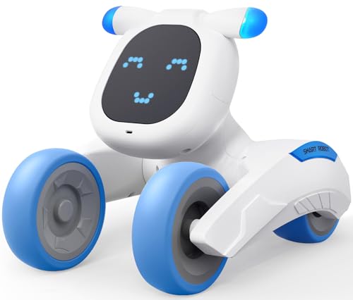 PRANITE Ferngesteuerte Roboterhund, Roboter Kinder Wiederaufladbares Spielzeug mit LED-Ausdrucksänderungen, Aufnahme, Berührungssensor, Singen, Tanzen für Jungen Mädchen PRANITE Ferngesteuerte Roboterhund, Roboter Kinder Wiederaufladbares Spielzeug mit LED-Ausdrucksänderungen, Aufnahme, Berührungssensor, Singen, Tanzen für Jungen Mädchen von PRANITE