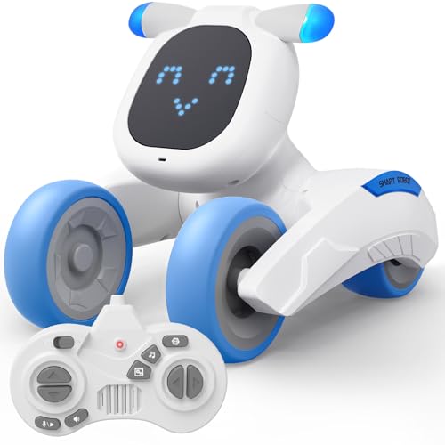 PRANITE Roboter Kinder, Ferngesteuerte Roboter Spielzeug Wiederaufladbares Spielzeug mit LED-Ausdrucksänderungen, Aufnahme, Berührungssensor, Singen, Tanzen, Interaktive Geschenke für Jungen Mädchen PRANITE Roboter Kinder, Ferngesteuerte Roboter Spielzeug Wiederaufladbares Spielzeug mit LED-Ausdrucksänderungen, Aufnahme, Berührungssensor, Singen, Tanzen, Interaktive Geschenke für Jungen Mädchen von PRANITE