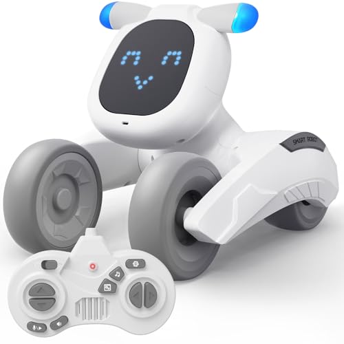 PRANITE Roboter Kinder, Ferngesteuerte Roboter Spielzeug Wiederaufladbares Spielzeug mit LED-Ausdrucksänderungen, Aufnahme, Berührungssensor, Singen, Tanzen, Interaktive Geschenke für Jungen Mädchen PRANITE Roboter Kinder, Ferngesteuerte Roboter Spielzeug Wiederaufladbares Spielzeug mit LED-Ausdrucksänderungen, Aufnahme, Berührungssensor, Singen, Tanzen, Interaktive Geschenke für Jungen Mädchen von PRANITE