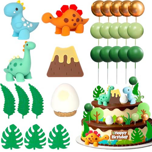 26 Stück Luxury Dinosaurier Kuchendekoration 3d Dino Tortendeko Cake Party Deko Dino Themen Kuchen Dekoration Geeignet für Baby,Kinder Burtstags Party Dekorationen 26 Stück Luxury Dinosaurier Kuchendekoration 3d Dino Tortendeko Cake Party Deko Dino Themen Kuchen Dekoration Geeignet für Baby,Kinder Burtstags Party Dekorationen von PRBUEHI
