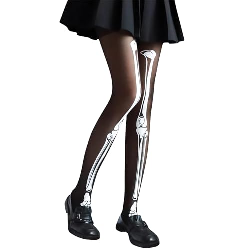 Skelett Strumpf für Erwachsene Strumpfhose Skelett Damen Glow-in-The-Dark Strumpfhose Halloween Leggings Skelett Kostüme Passend für Halloween,Karneval,Mottopartys Skelett Strumpf für Erwachsene Strumpfhose Skelett Damen Glow-in-The-Dark Strumpfhose Halloween Leggings Skelett Kostüme Passend für Halloween,Karneval,Mottopartys von PRBUEHI