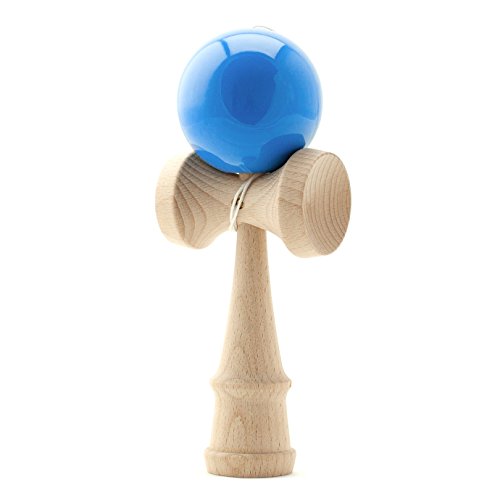 Kendama Japanisches Geschicklichkeitsspiel Blaue Kugel Holz-Spielzeug Kugelfangspiel Marke PRECORN von PRECORN