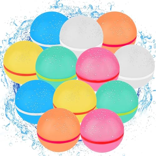 PRECORN Wiederverwendbare Wasserbomben – 6 Stück selbstschließend, schnelles Befüllen in 1 Sekunde, weich & sicher, nachhaltige Wasserballons für Kinder & Erwachsene – Strand & Pool-Party Set PRECORN Wiederverwendbare Wasserbomben – 6 Stück selbstschließend, schnelles Befüllen in 1 Sekunde, weich & sicher, nachhaltige Wasserballons für Kinder & Erwachsene – Strand & Pool-Party Set von PRECORN