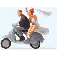 PREISER 28150 H0 Brautpaar auf "Vespa"-Roller PREISER 28150 H0 Brautpaar auf "Vespa"-Roller von PREISER