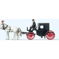 PREISER 30452 H0 Droschke, geschlossen. Fertigmodell von PREISER